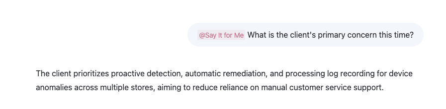 get answers from say it for me