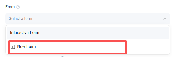 select a form