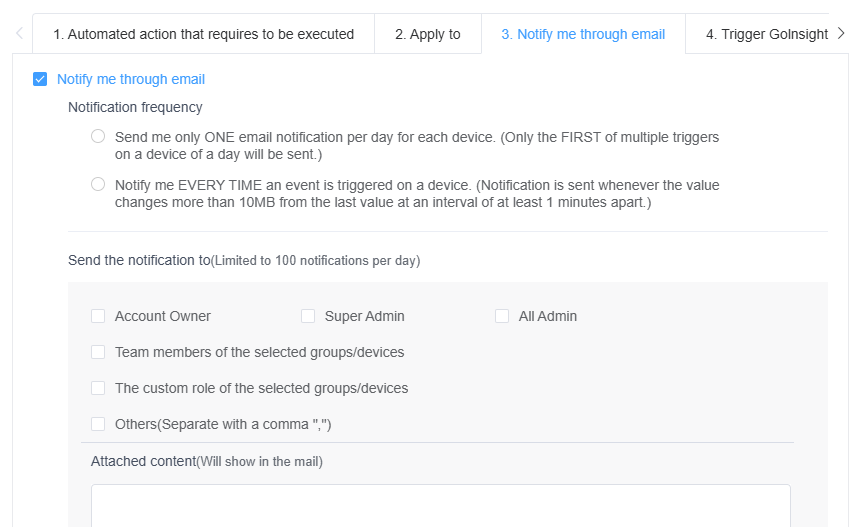 set alerts notify me through email