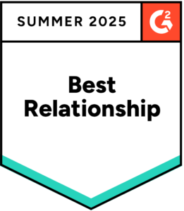 G2 Summer 2025 Best Relationship badge