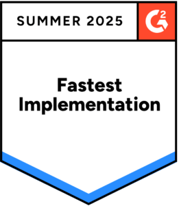G2 Summer 2025 Fastest Implementation badge