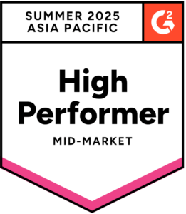 G2 Summer 2025 Mid-Market High Performer badge
