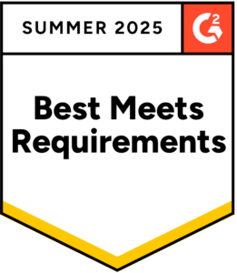 G2 Summer 2025 Best Meets Requirements badge