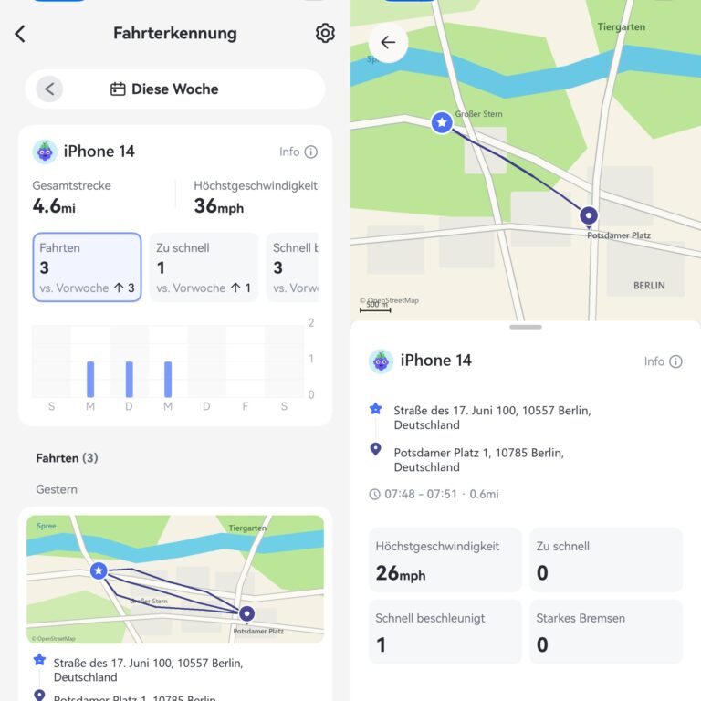 Fahrterkennung