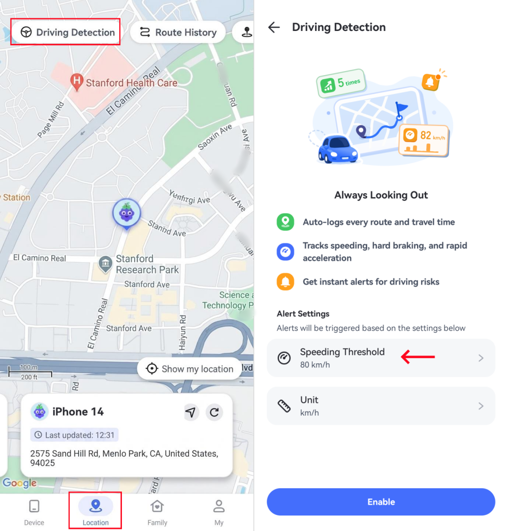 Driving Detection for iPhone