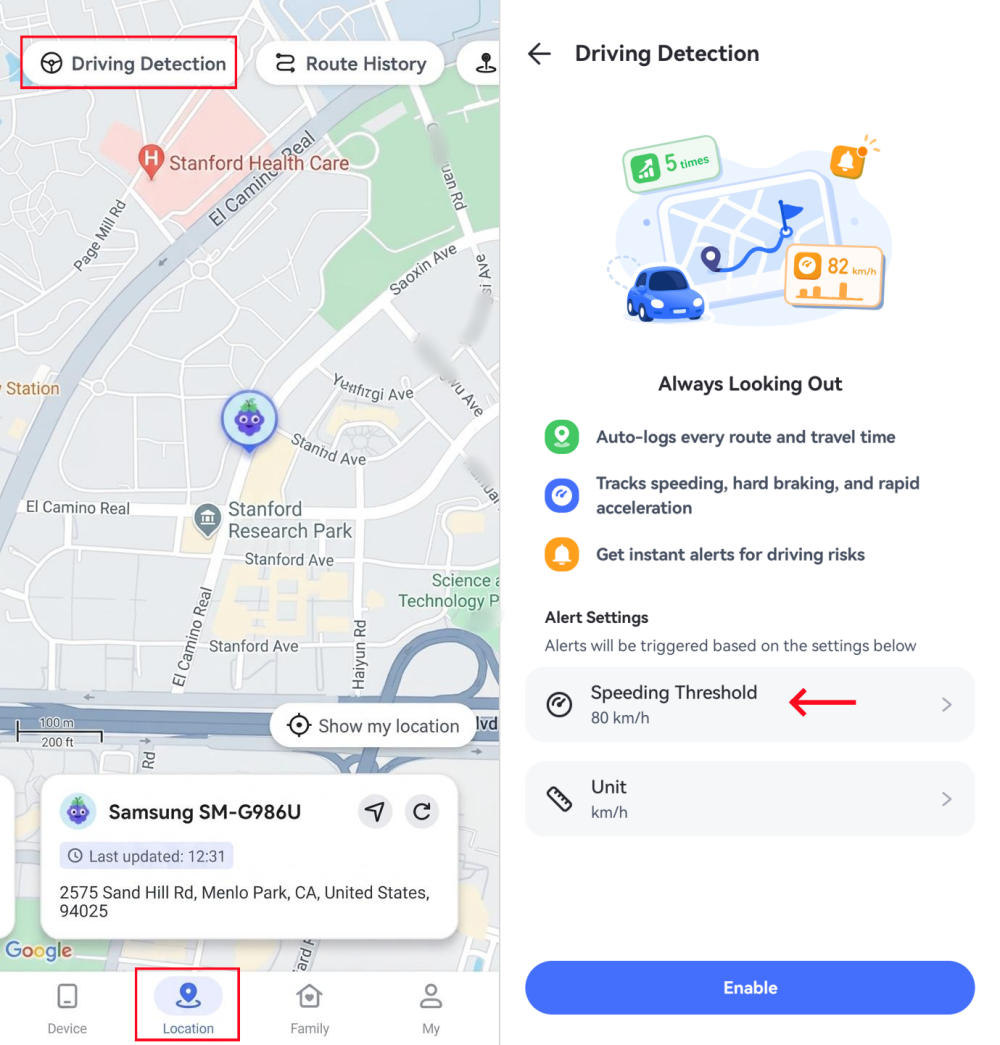 Driving Detection