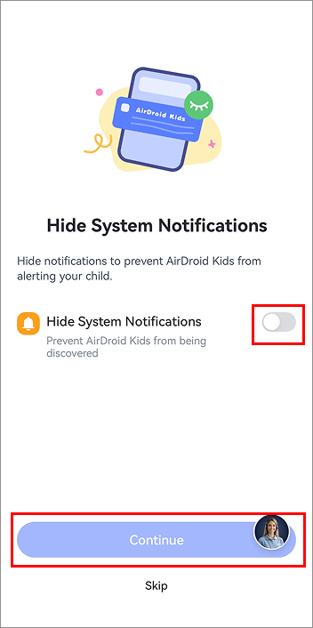 hide system notification 