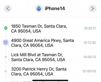 location history timeline for ios
