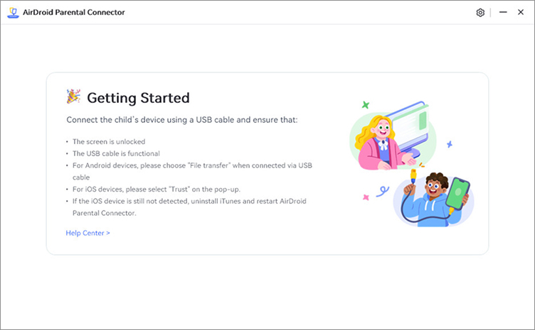 Open AirDroid Parental Connector