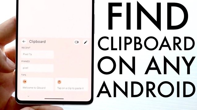 find clipboard on android