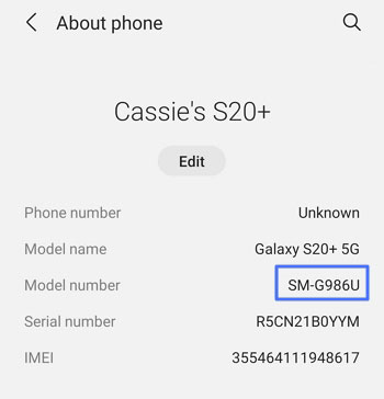 Android phone model