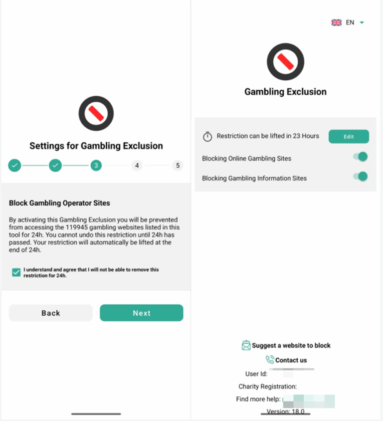 BetBlocker uygulaması