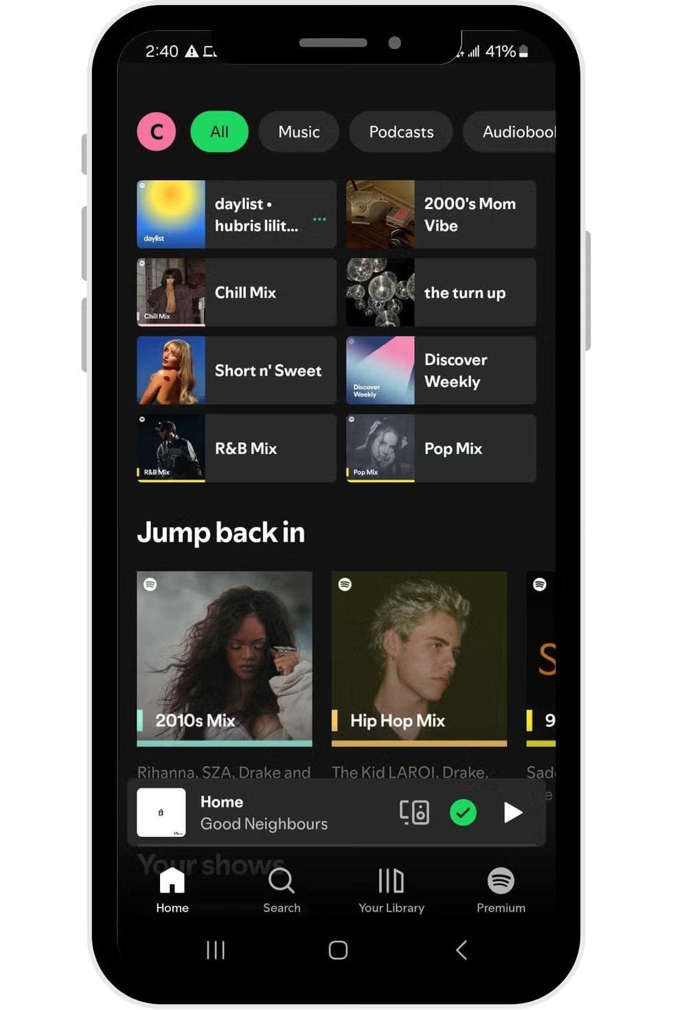 filter explicit content on spotify step 1