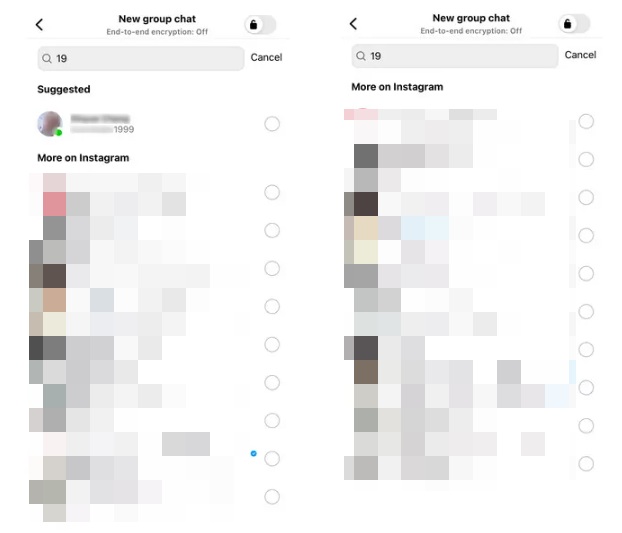 Instagram group blocked