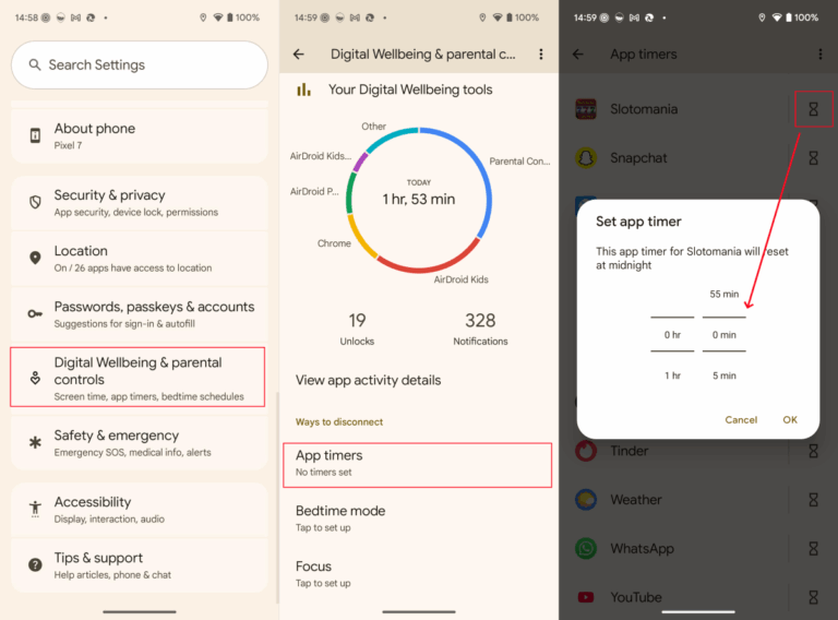 limit gambling apps on Android