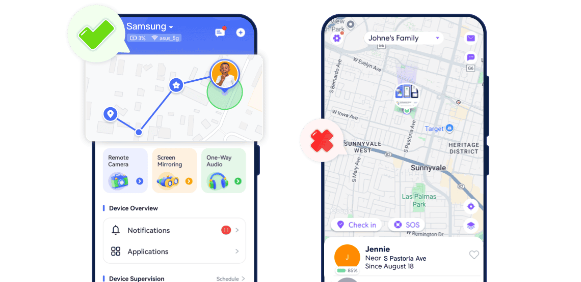 AirDroid Parental Control vs Life360