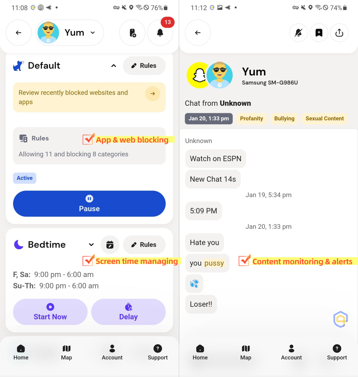 Bark feature overview
