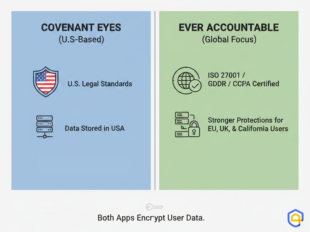 Ever Accountable vs Covenant Eyes in privacy policy