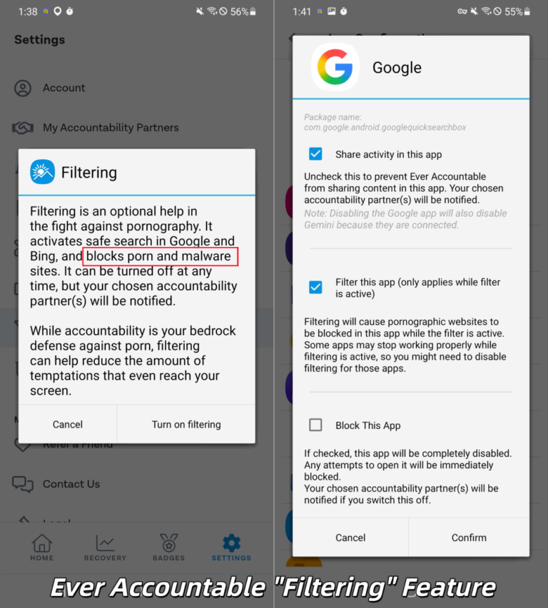Ever Accountable web filtering