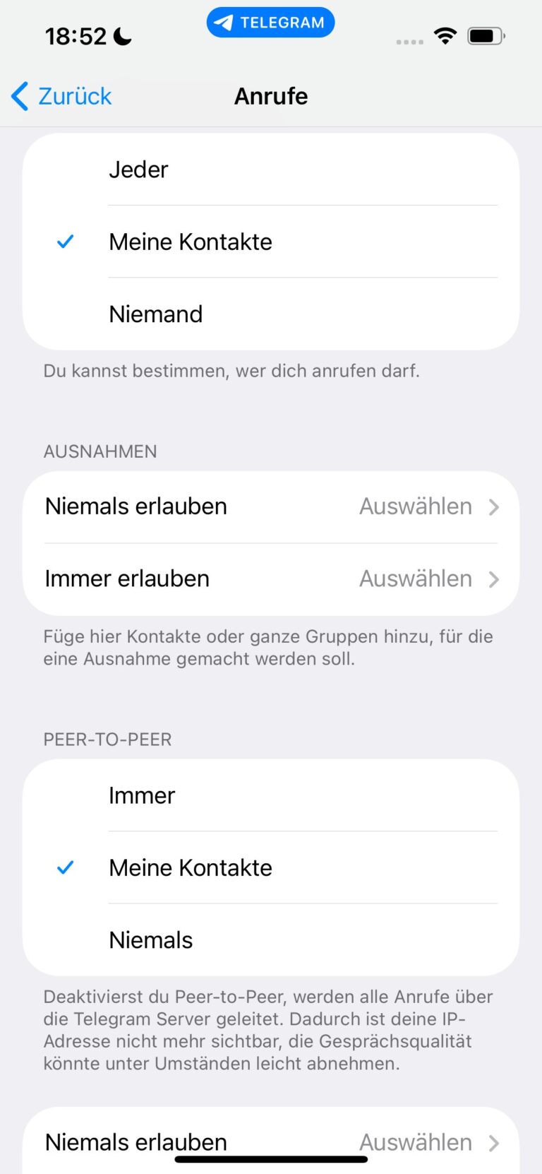 Anrufbeschränkungen konfigurieren