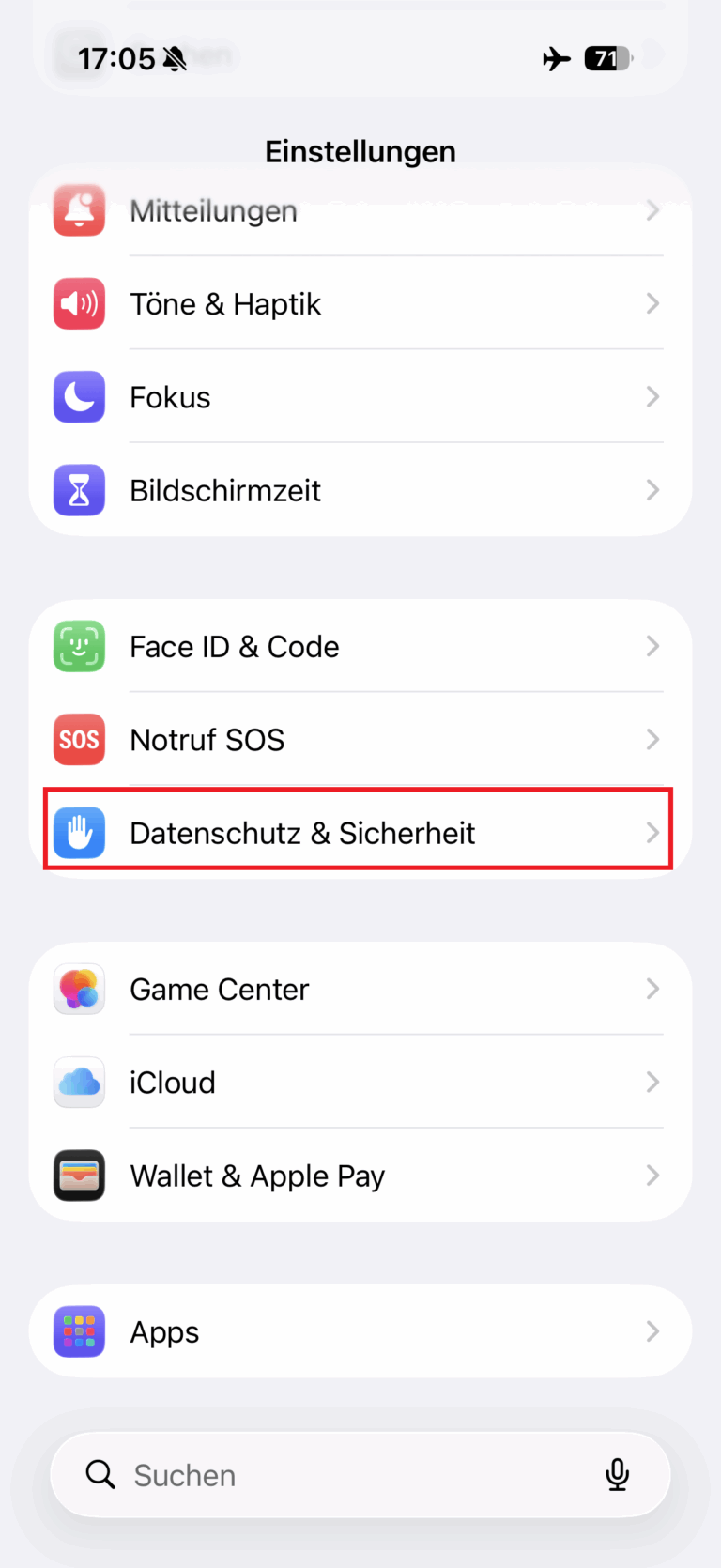 Datenschutz & Sicherheit