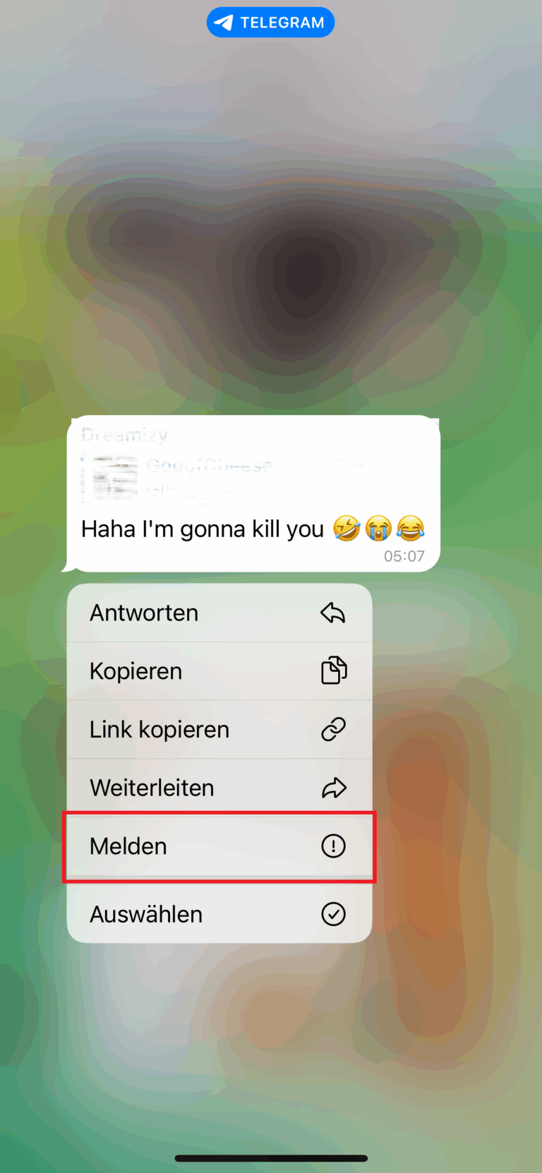 Einzelne Nachrichten melden