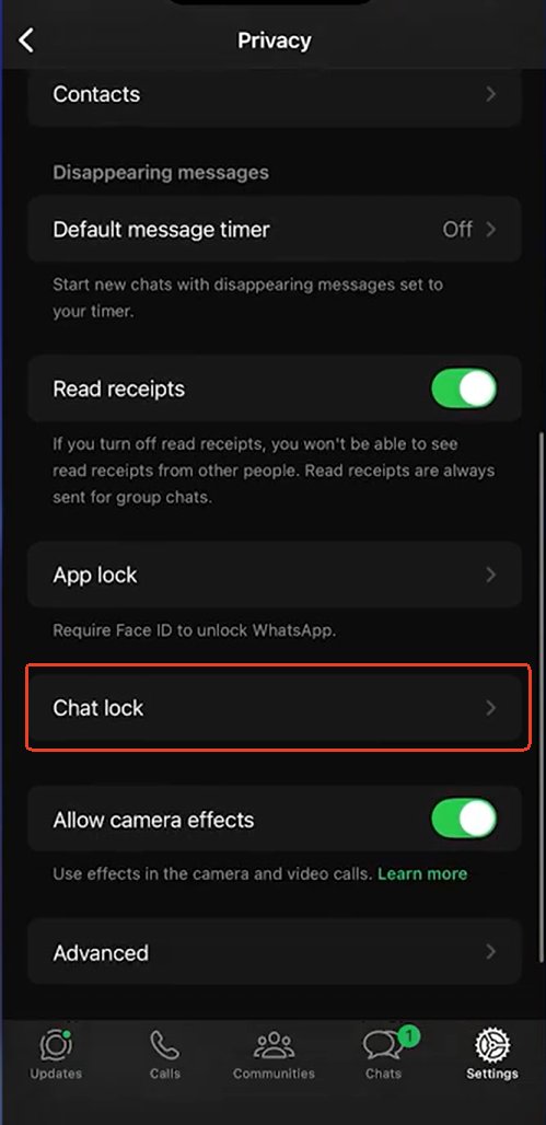 Gesperrte Chats entsperren und leeren