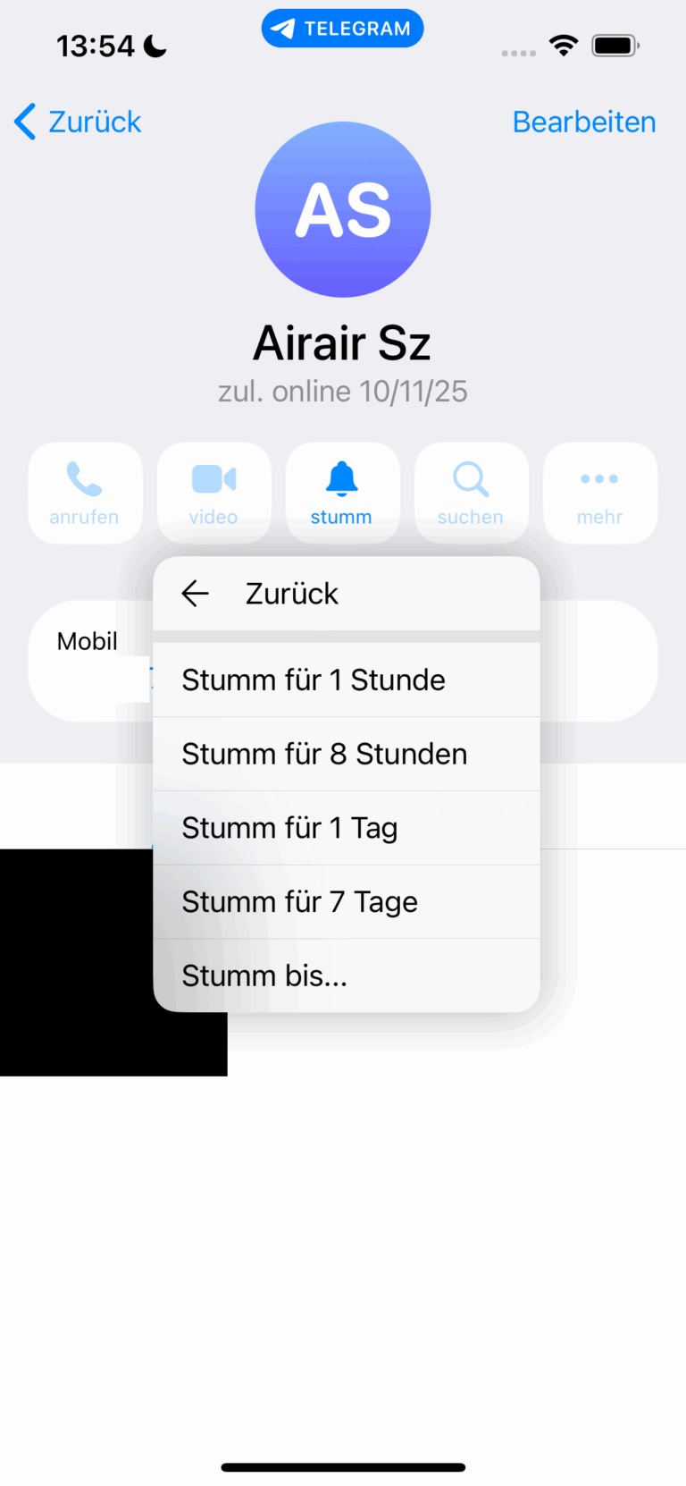 Nutzer stummschalten