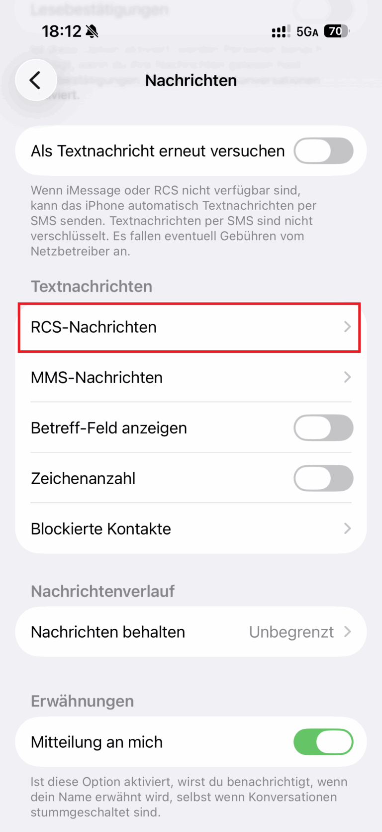 RCS-Nachrichten