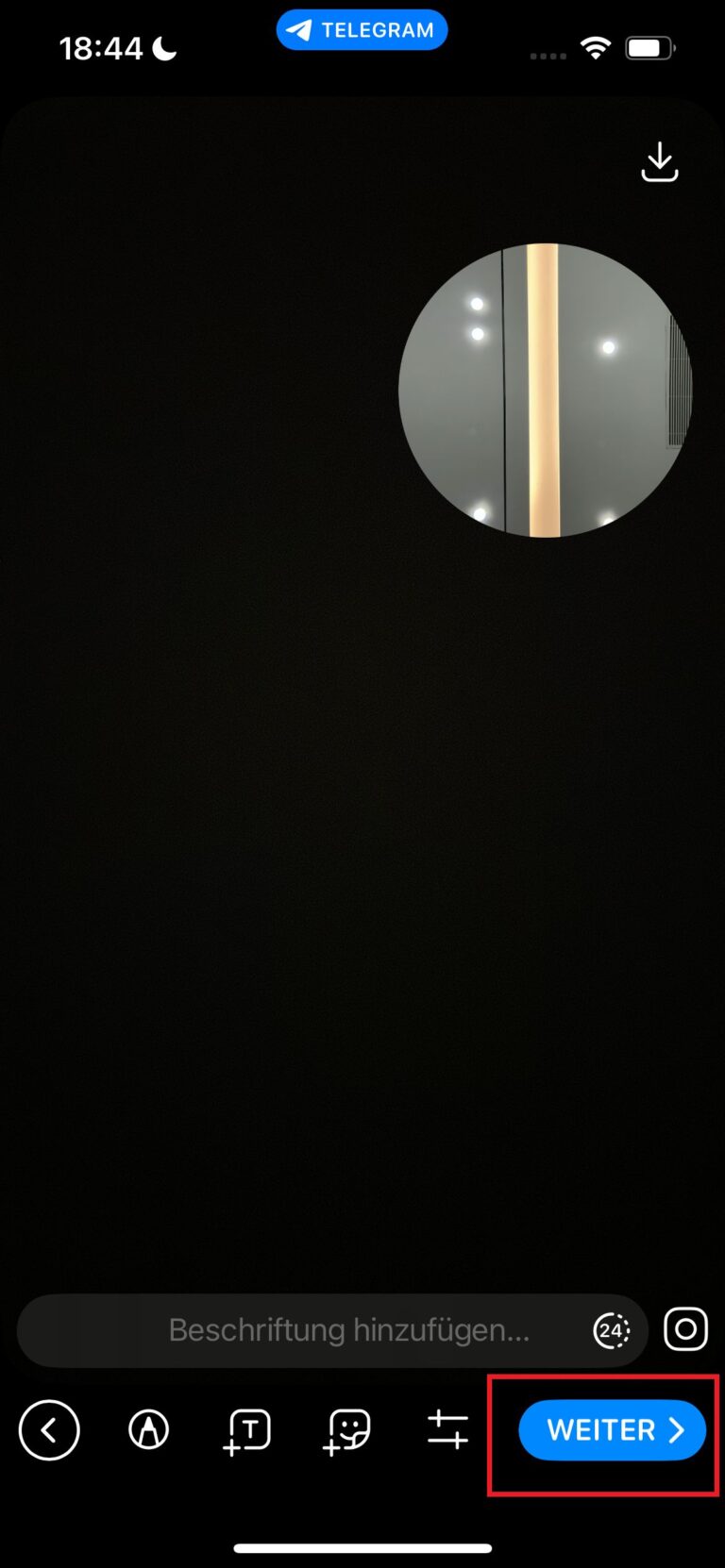 Story-Sharing einschränken