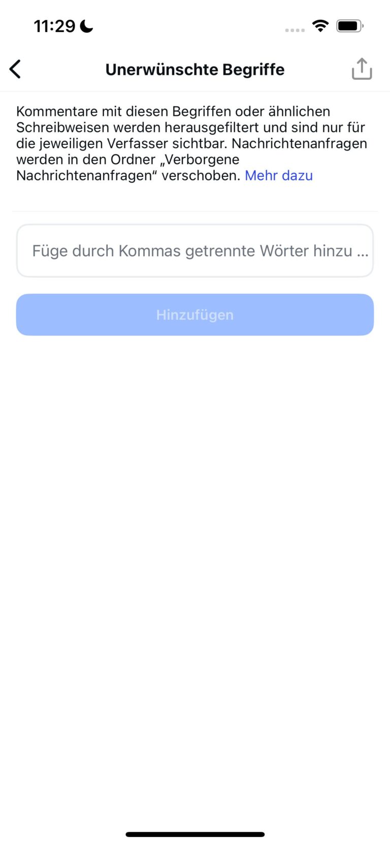 Unerwunschte Begriffe