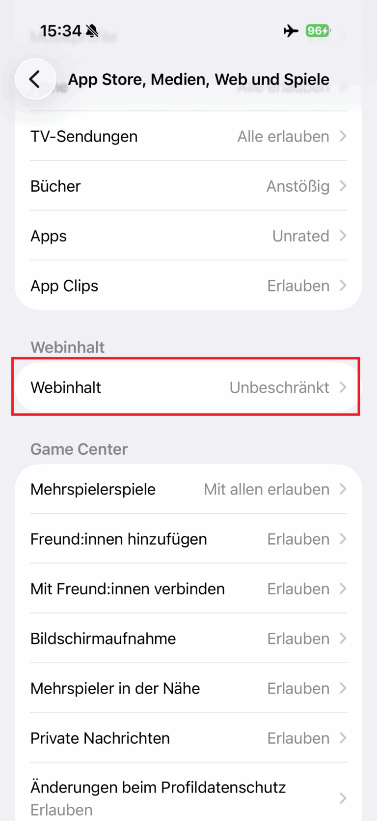 Webinhalt