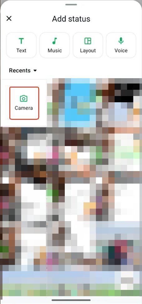 WhatsApp-Status Link einfügen