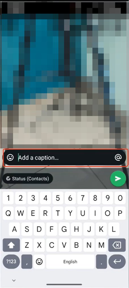 WhatsApp-Status Link einfügen