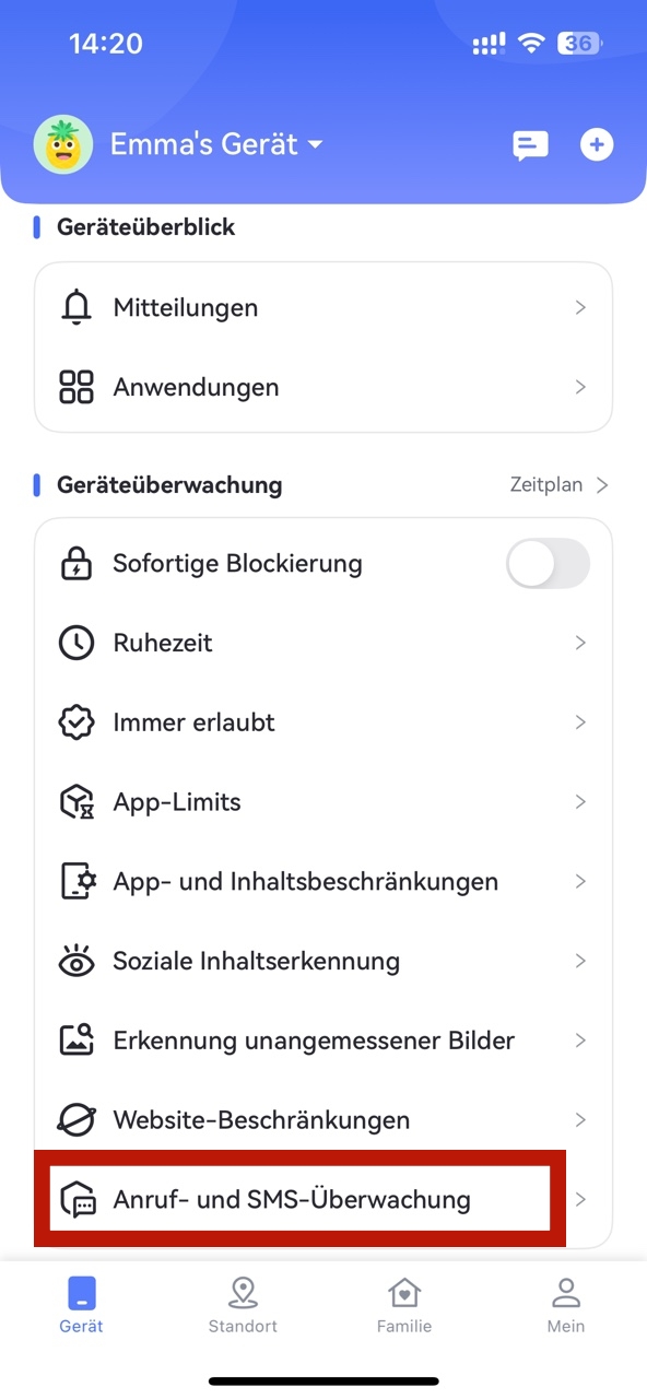 Anrufverlauf Ihres Kindes mit AirDroid Parental Control sehen