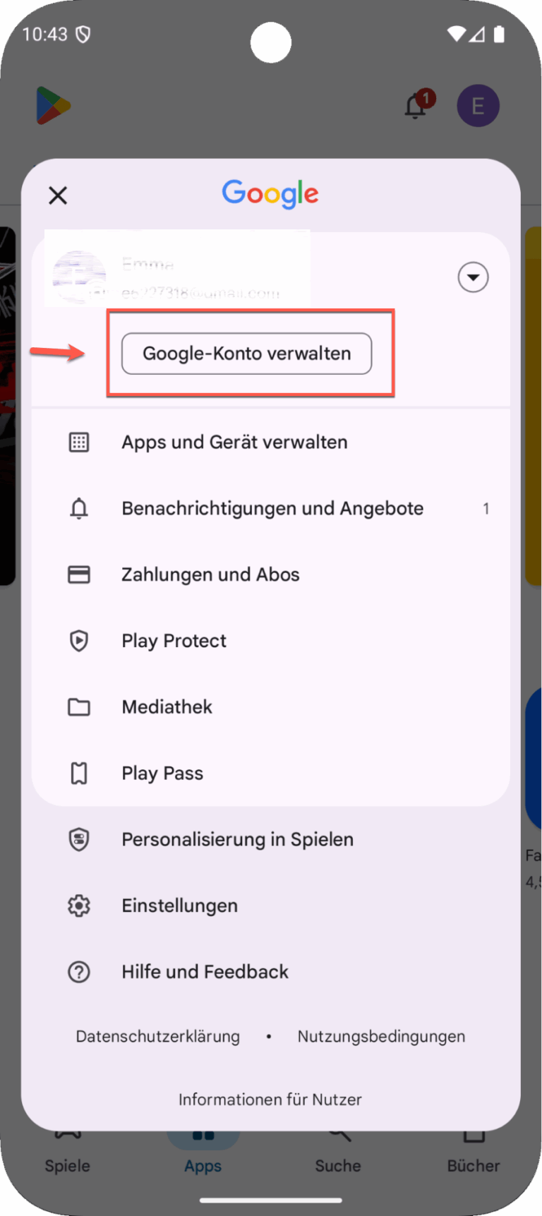 familylink entfernen