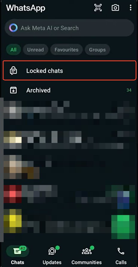Gesperrte Chats verbergen Android