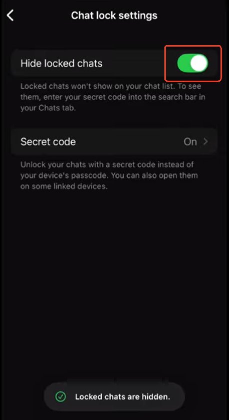 Gesperrte Chats verbergen iPhone