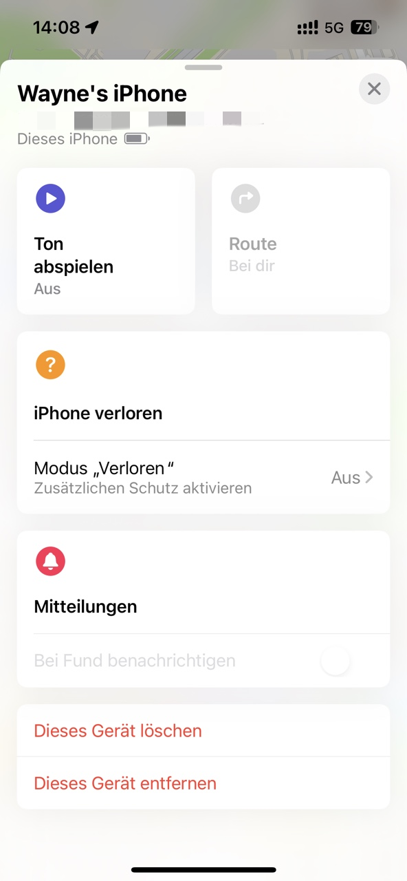 iPhone ohne SIM-Karte über „Wo ist?“ ortet
