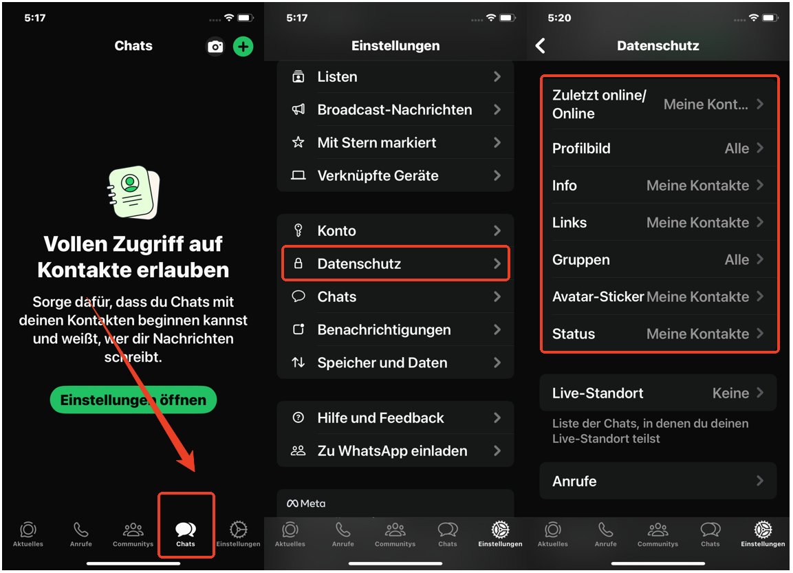 kindersicherung whatsapp datenschutz
