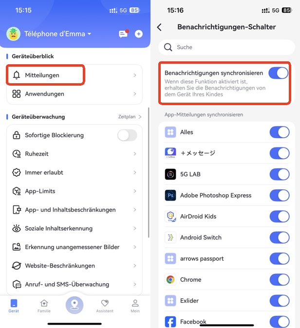 OmeTv Mitteilungen aktivieren