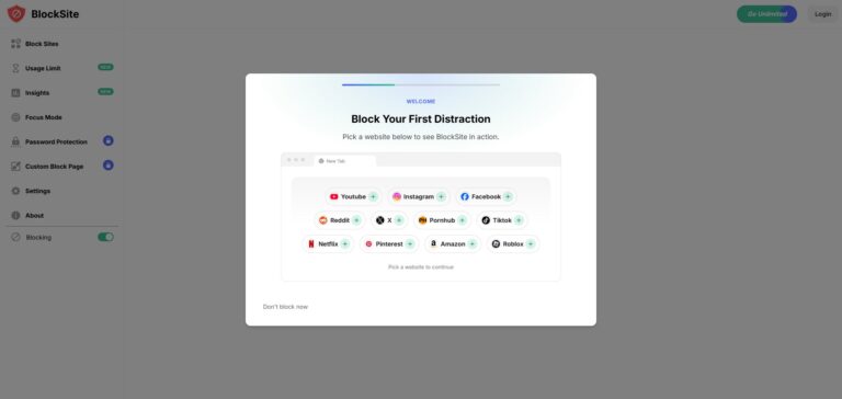 Jetzt können Sie Websites blockieren