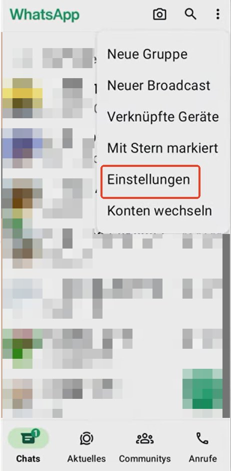 Hintergrundbilder bei WhatsApp ändern Android