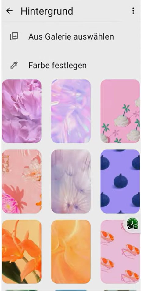 Hintergrundbilder bei WhatsApp ändern Android