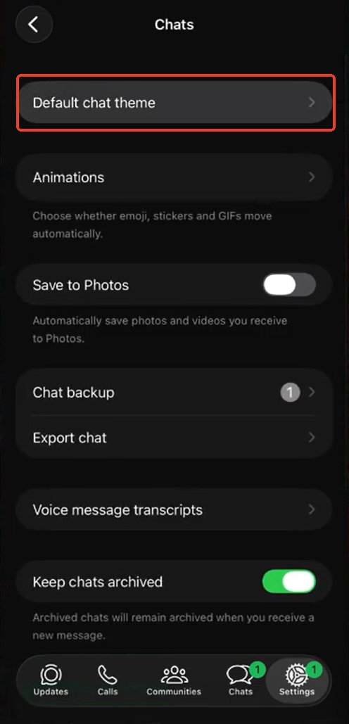 Hintergrundbilder bei WhatsApp ändern iPhone
