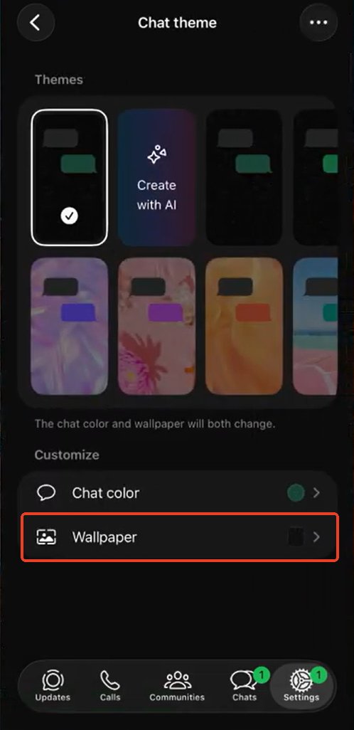 Hintergrundbilder bei WhatsApp ändern iPhone