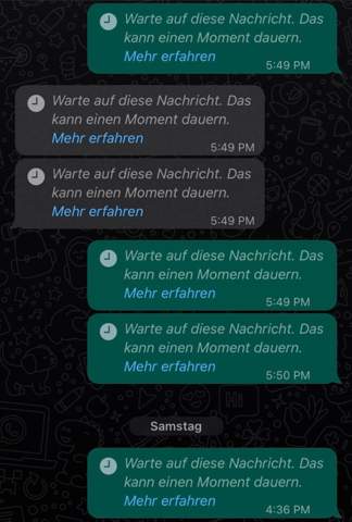 whatsapp Warte auf diese Nachricht Fix