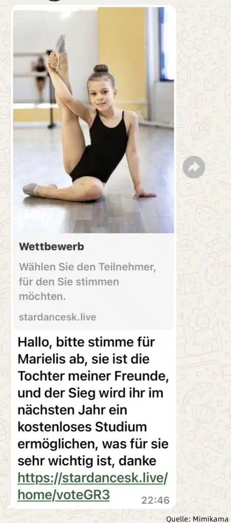 WhatsApp Betrug Fake-Abstimmungen