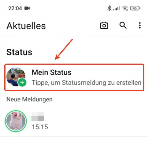 whatsapp meins tatus