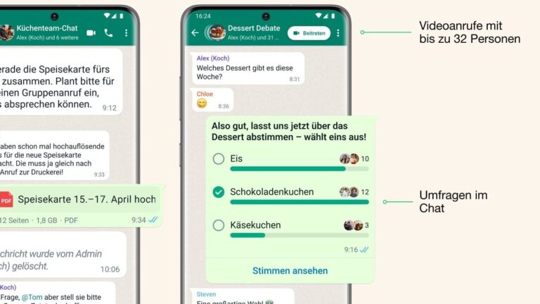 WhatsApp Umfragen und Abstimmungen erstellen